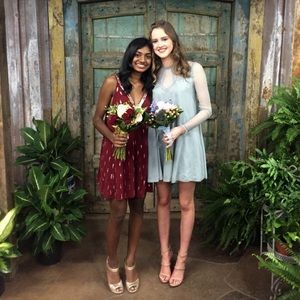 Free People Embellished Sequin Mini Slip Dress